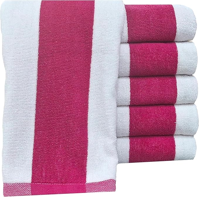 BolBom*S 100% Cotton Luxury Bath Towel Set - Soft & Absorbent Quick-Dry Towels for Bathroom, Spa, Beach or Gym - 30"x60" Large Size - Pack of 6 - Plush & Durable Towels - Machine Washable