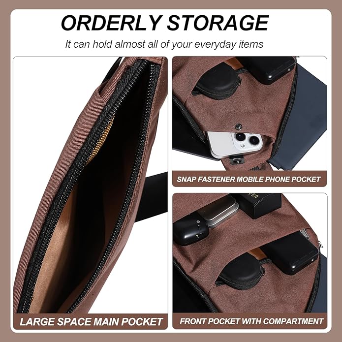 Anti Theft Crossbody Travel Bags Mens Sling Bag Over the Shoulder Bags for Women Gifts for Travelers