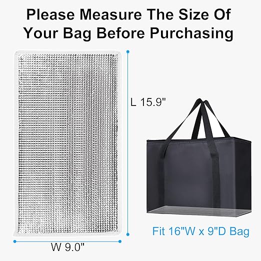 Bodaon Insulated Food Delivery Bag with Hard Bottom, X-Large Insulated Reusable Grocery Bags with Top, Cooler Bags for Travel, Catering Shopping Bag for Groceries, Thermal for Cold and Hot