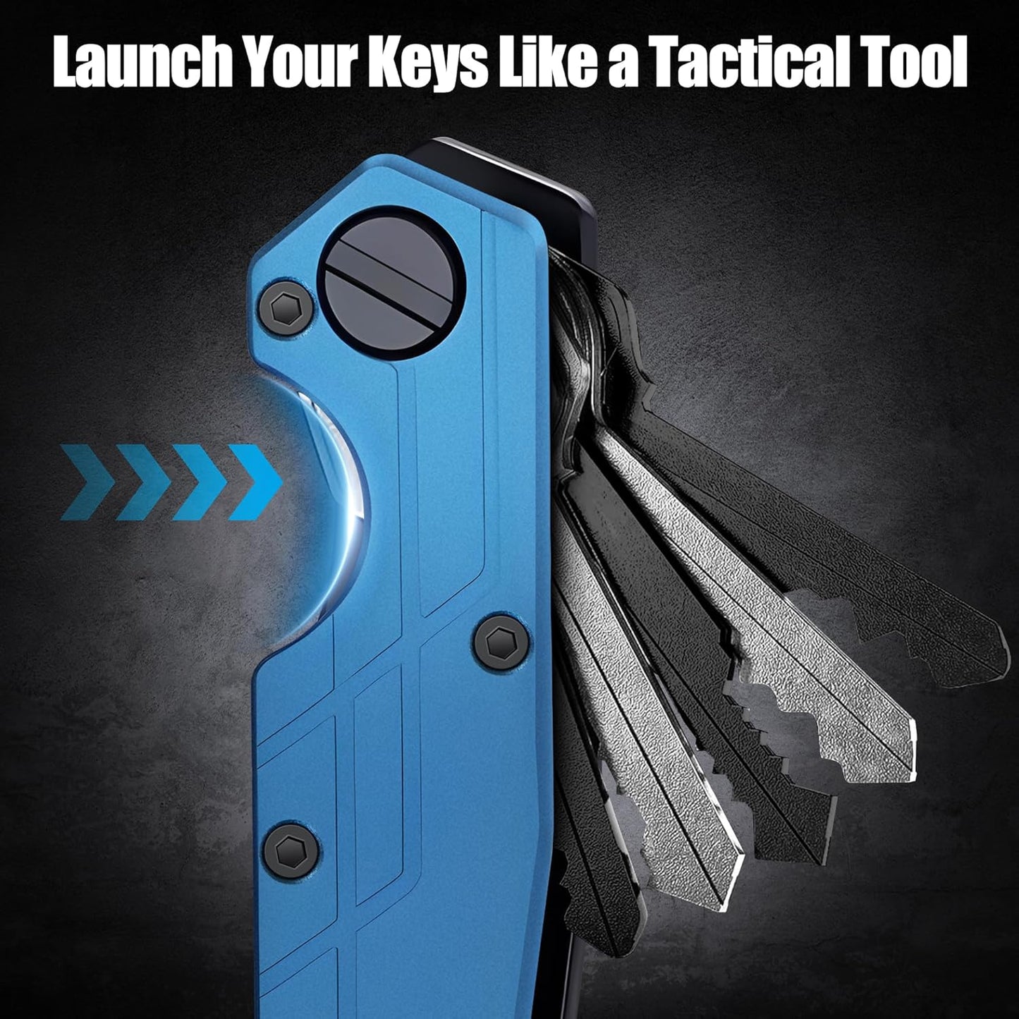 Key Organizer for Men Compact Key Holder Minimalist Key Case Metal Key Chain Key Holder for Keychain Secures 2-5 Keys