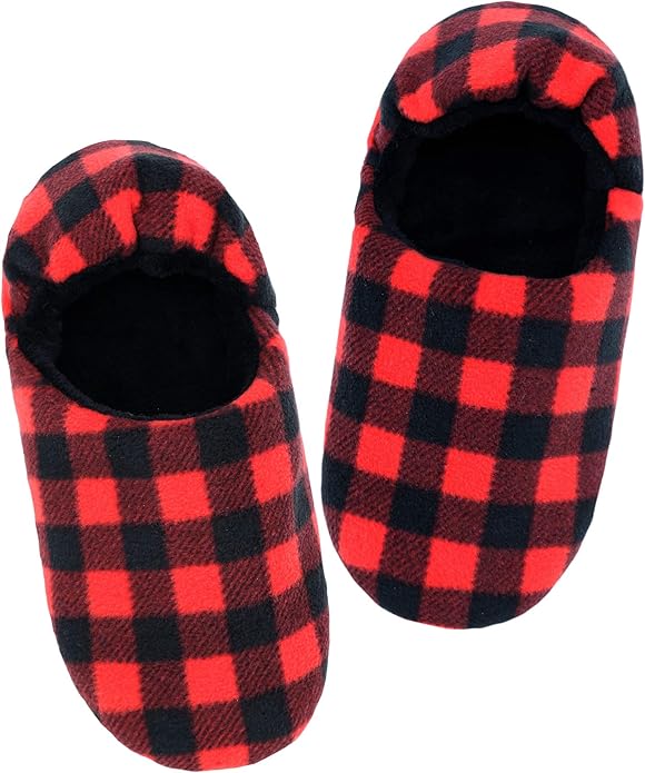Panda Bros Slipper Socks for Women Grippers, Fuzzy Cozy Fleece Slipper Socks, Soft, Warm House Slippers