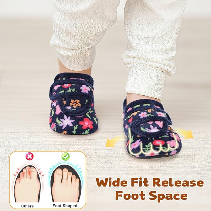 LeIsfIt Toddler Slippers Boys Girls House Shoes Soft Warm Kids House Slippers Slip on Cozy Bedroom Sock Shoes Non-slip Indoor Outdoor Slipper Shoe