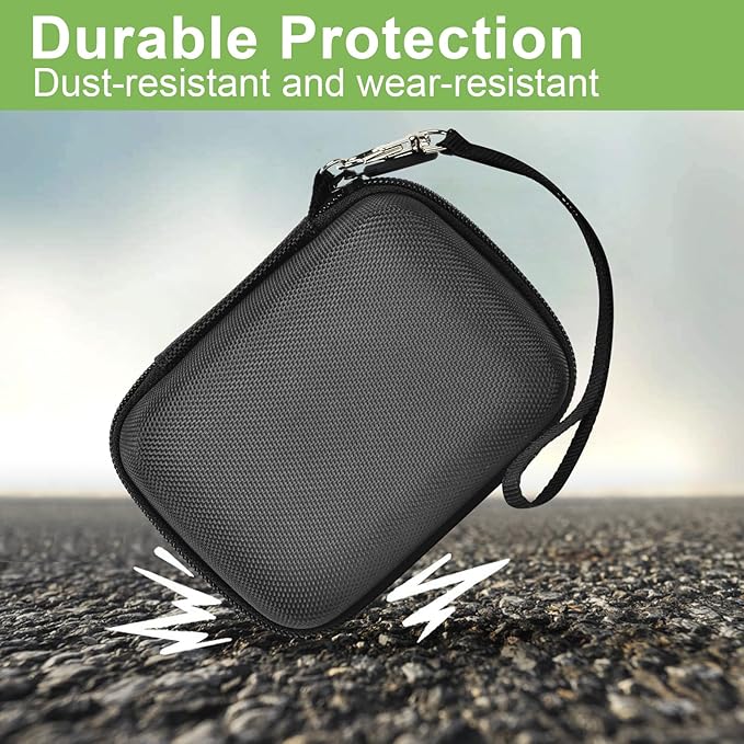 Digital Camera Case Compatible with VAHOIALD FHD 1080P/ for CAMKORY Digital Point and Shoot/for KODAK PIXPRO FZ45-BK 16MP Vlogging/for IWEUKJLO/for Nsoela, Holder for SD Card More- Black (Box Only)