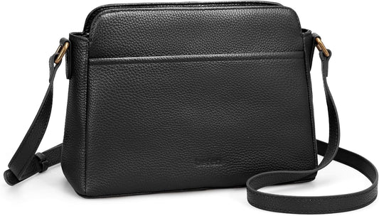 befen Anti-theft Crossbody Bag for Women Genuine Leather, Small Cross Body Shoulder Handbags with RFID Card Slots