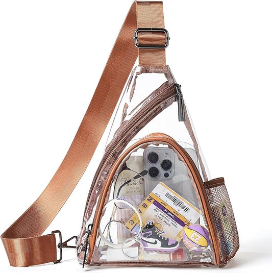 7L Sling Bag For Women Men Backpack Fanny Pack Crossbody Chest Travel Shoulder Belt Bags Purse Handbag PU Leather