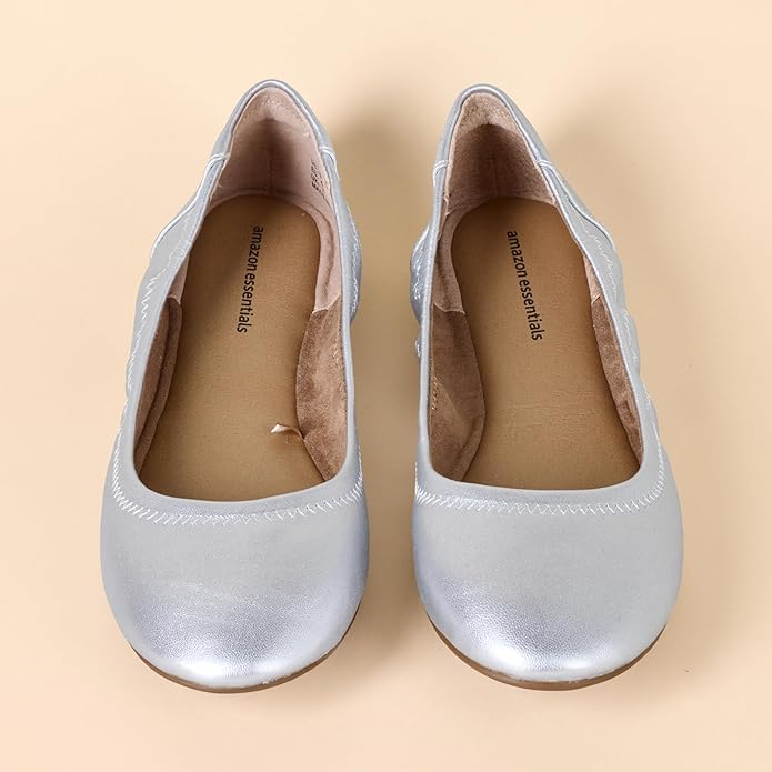 Amazon Essentials Women's Belice Comfortable Slip-On Ballet Flats Shoes