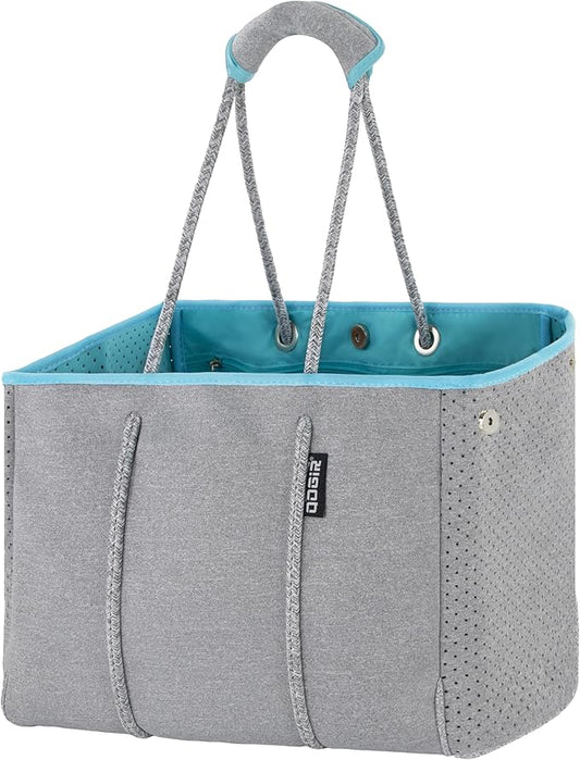 QOGiR Neoprene Multipurpose Beach Bag Tote with Inner Zipper Pocket … … … …