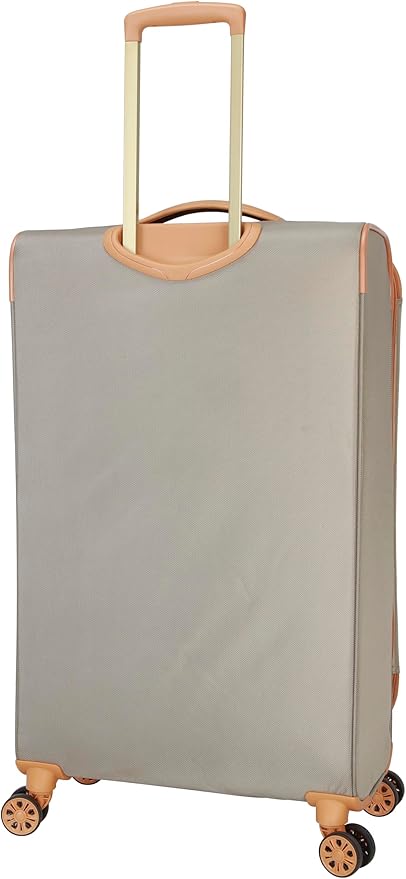 Dockers Seahorse Softside Expandable 8-Wheel Spinner Travel Checked Luggage, 28-Inch, New British Khaki