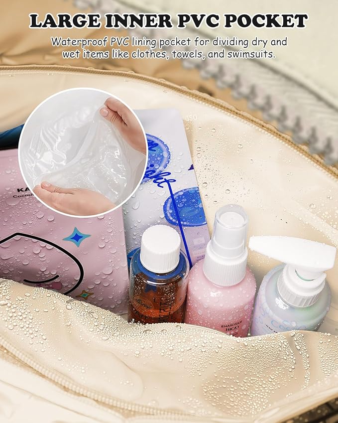 Gifts for Daughter-15 Year Old Girl Gifts-Girls Travel Bag, Gift for Kids Teen，Gifts for Girls-Initial Overnight Bag with Wet Pocket，Girls Weekend Bag Personalized Gym Tote with Makeup Pouch