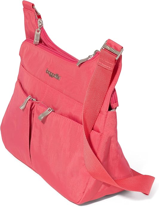 Baggallini Crossbody Travel Bag 11x8.5 Lightweight Water-resistant Nylon Handbag