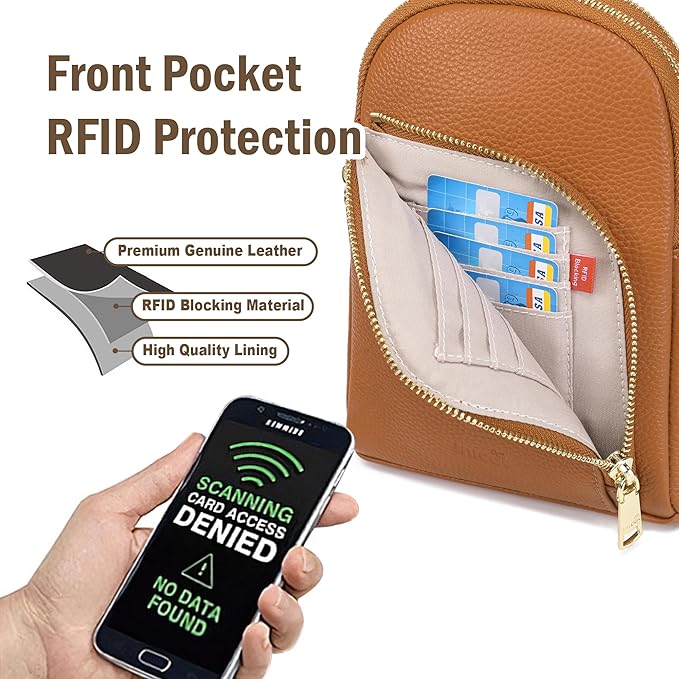 Haytijoe RFID Anti-Theft Sling Bag for Women, Small Crossbody Travel Purse with Locking Zippers, Lightweight Everyday Bag