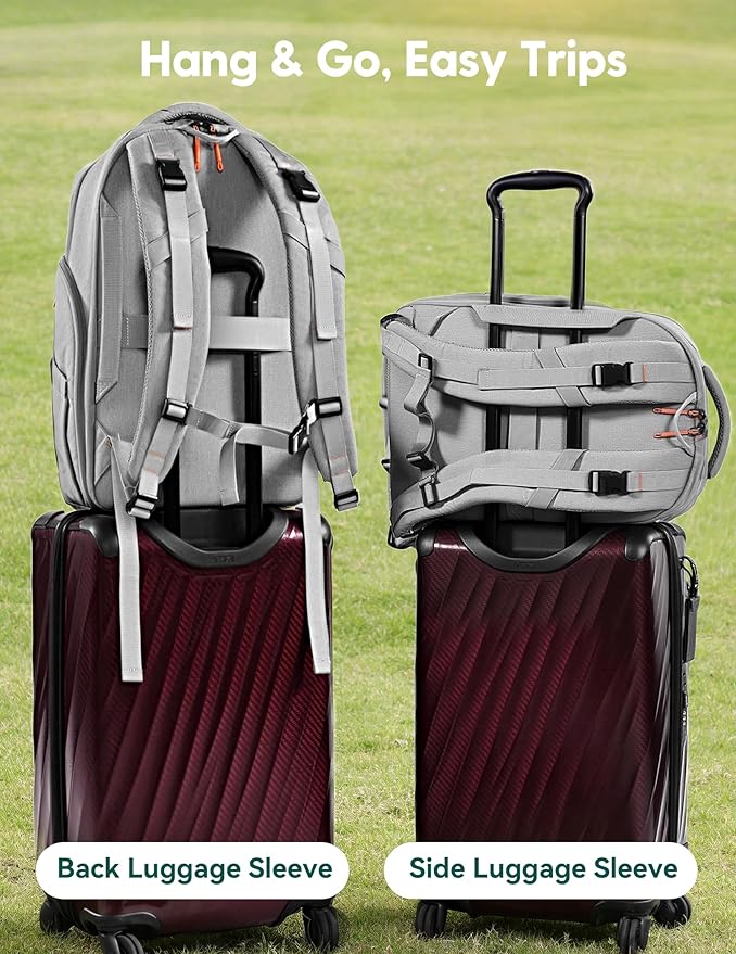 BABELIO Grid Wizard Diaper Bag Backpack - Multi Function Waterproof Diaper Bag, Travel Essentials Baby Bag with 4 Individual Organizers, Insulated Bottle Holders, Baby Shower Gifts, Grey