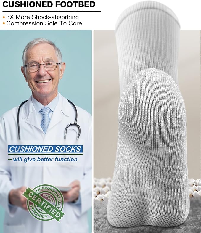 BULLIANT Compression Socks 3Pairs-15-20mmHg Circulation Support Men Women Hiking Sports Recovery-Upgraded Wicking Tech