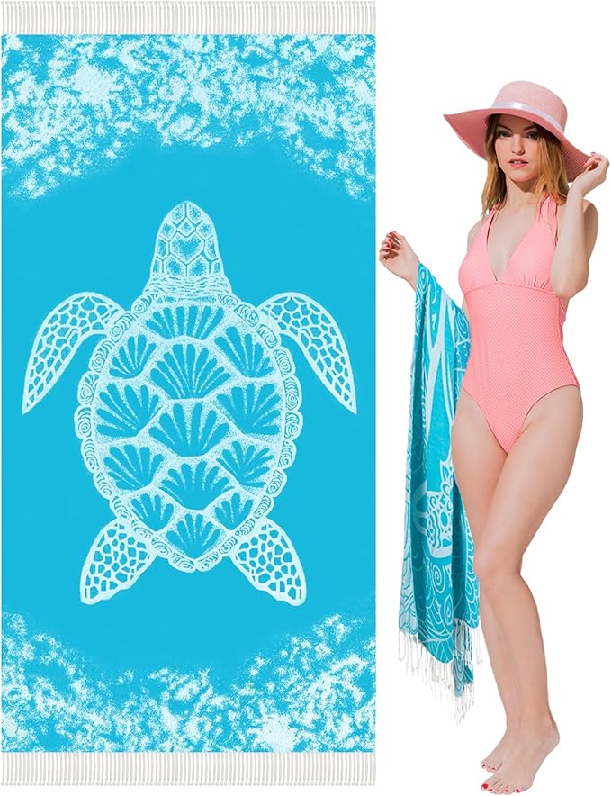 Oversized Turkish Beach Towel Blanket XXL Cotton Sandproof Towels Boho Woven Extra Large Big Sand Free Giant Throw Blankets Huge Quilt XL Picnic Camping Necessities Cloud for Adult Gifts