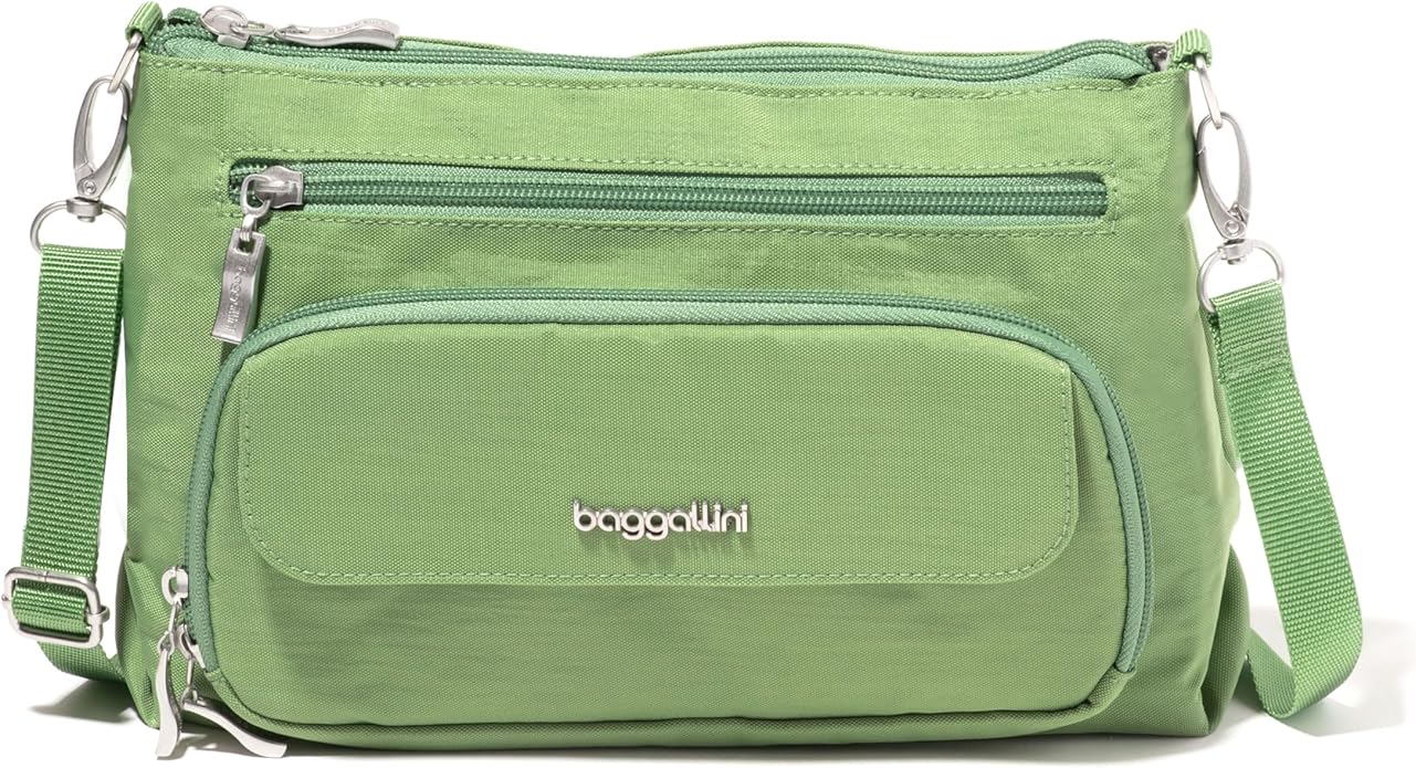 Baggallini Original Everyday 11x7.5 Crossbody Bags Rfid Protected Lightweight Nylon Zippered Travel Purse