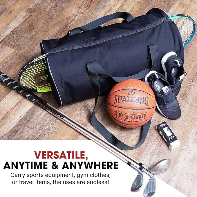 Bag – Convertible 2-in-1 Gym and Travel Bag with Dual Large Pockets, Adjustable Center Gap, Water Repellent Polyester, Perfect for Sports, Fitness, and Weekend Trips (Small Size)