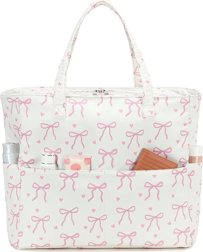 LEDAOU Large Beach Bag Women Waterproof Sandproof Zipper Beach Tote Pool Bag for Swim Gym Grocery Travel with Wet Pocket | Waterproof, Sandproof, Zipper, Pool, Gym, Grocery