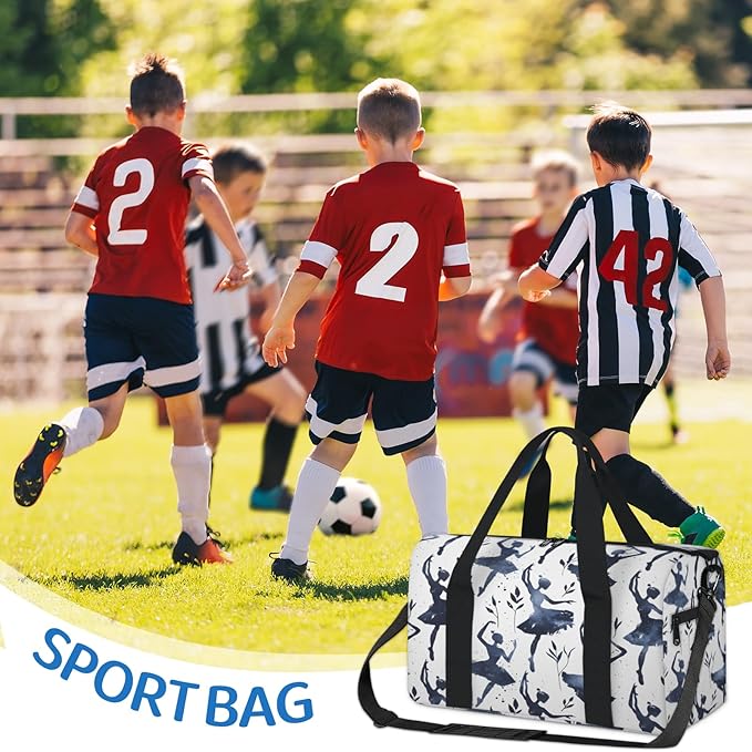 Dance Travel Duffle Bag for Women Men, Overnight Weekender Bag, Carry on Tote for Sport Gym