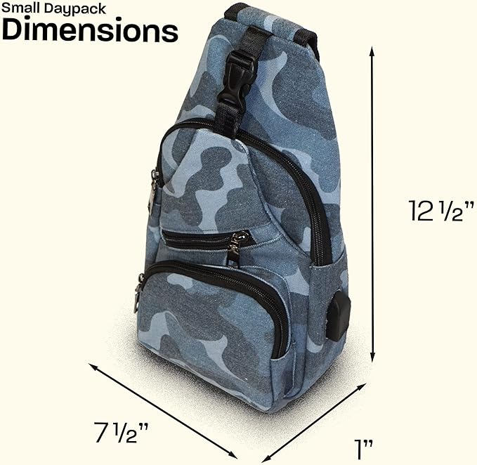 Nupouch Anti-Theft Daypack: Anti Theft Crossbody Bag, Lightweight for Travel, Hiking, or Everyday Pickpocket Protection