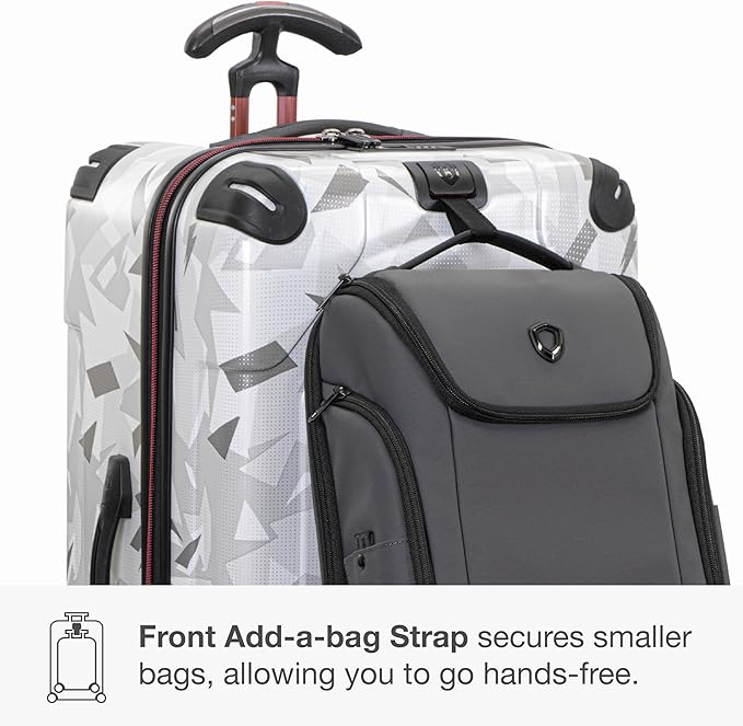 Traveler's Choice Maxporter II Polycarbonate Hardside Trunk with Spinner Wheels, White Camo, 30-Inch Trunk