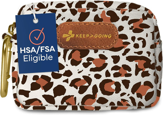 KeepGoing Small Travel First Aid Kit Kids – 60 Pc. Mini First Aid Kit for Purse, Diaper Bag, & Backpack with Latex-Free Bandages – 4 Oz., & 4.5 x 3.5 x 2 in, TSA-Approved