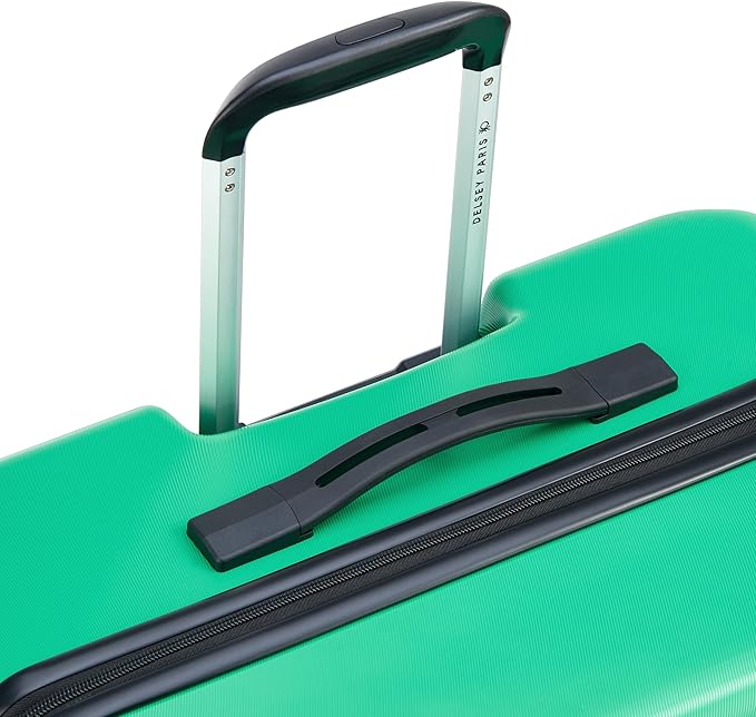 United Colors of Benetton Now! Hardside Luggage with Spinner Wheels, Green, Checked-Large 27 Inch