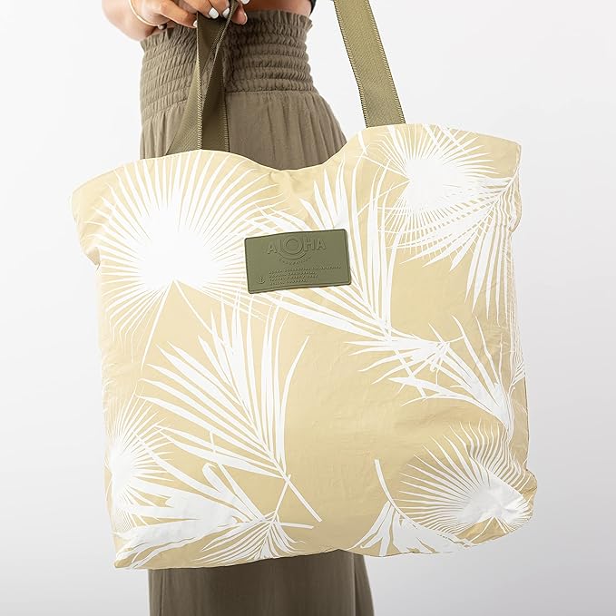 ALOHA Collection Day Tripper Tote | Lightweight, Packable, and Splash-Proof Beach Tote Bag | Easy to Clean