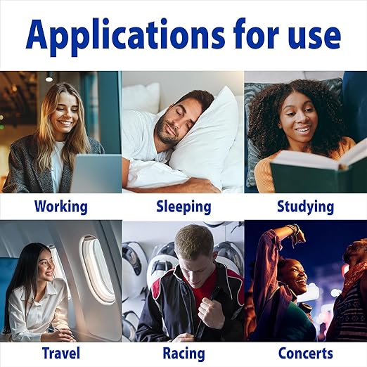 TheraCare Soft Foam Earplugs | 30 dB Noise Reduction | Slim-Fit | 50 Pairs Per Jar | Latex-Free | Sleep, Work, Travel, Recreation Uses