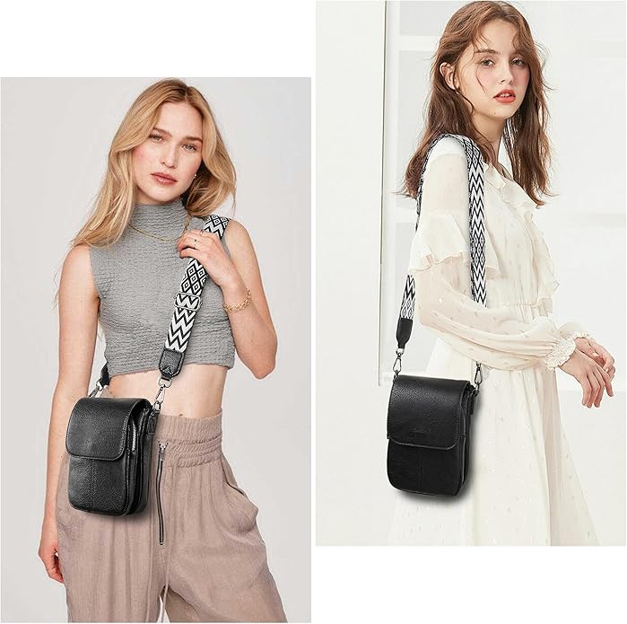 TANTOMI Small Crossbody Bags for Women, Small Purses with Card Slots Phone Purse Wide Adjustable Strap
