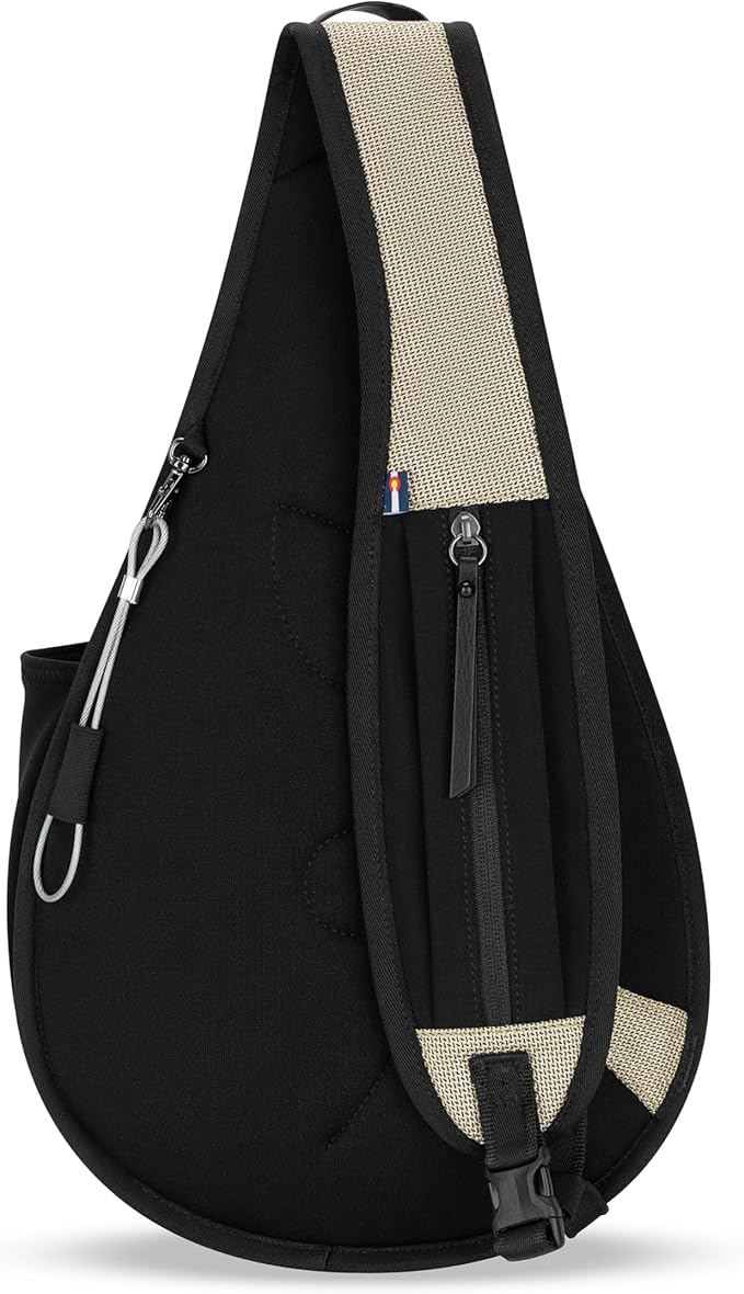 Sherpani Esprit, Anti Theft Sling Bag, Sling Backpack, 10L Travel Bag, Crossbody Backpack, Travel Gift for Women, Fits 10 Inch Tablet (Straw Signature)