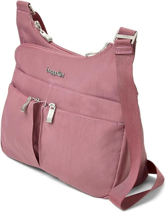 Baggallini Crossbody Travel Bag 11x8.5 Lightweight Water-resistant Nylon Handbag