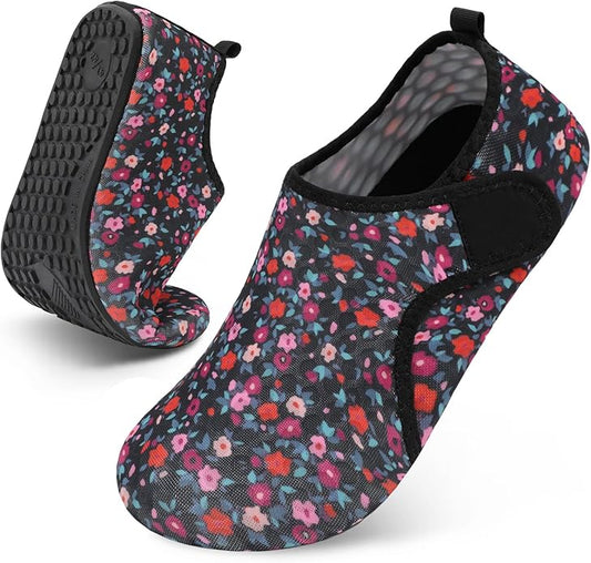 Scurtain Barefoot Water Shoes for Women Men Beach Swim Aqua Socks Summer Quick-Dry Sandals Slippers