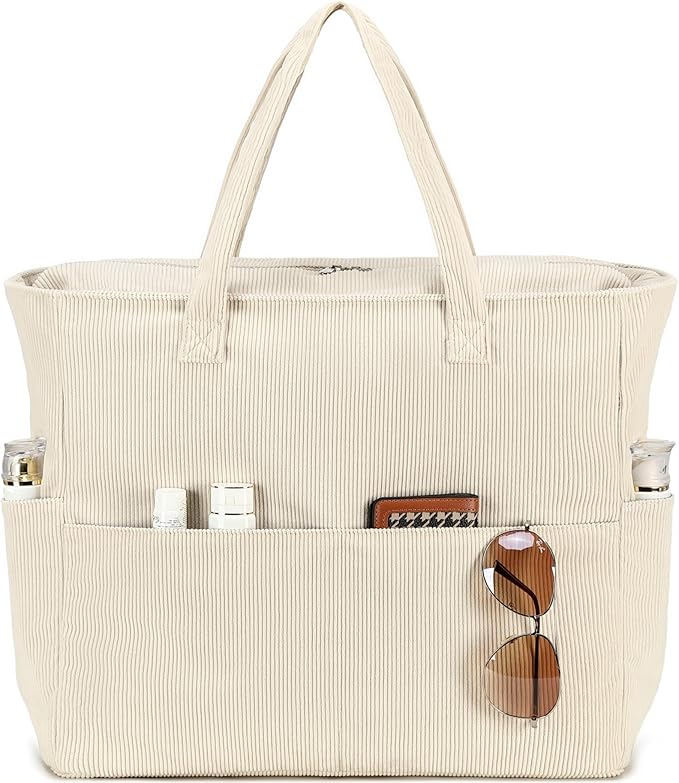 Bluboon Beach Bags for Women, Large Waterproof Tote Bag With Wet Compartment for Pool Weekender Travel Gym