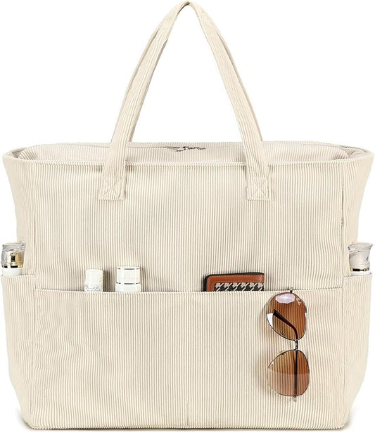 Bluboon Beach Bags for Women, Large Waterproof Tote Bag With Wet Compartment for Pool Weekender Travel Gym