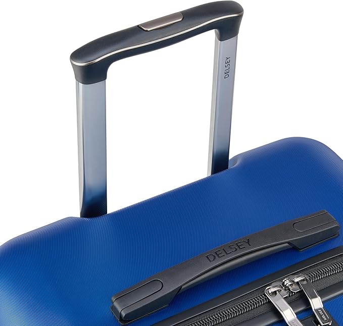 DELSEY PARIS Cruise 3.0 Hardside Expandable Luggage with Spinner Wheels, Blue, Checked 26 Inch Trunk