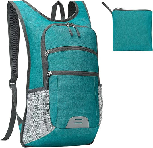 20L Lightweight Hiking Daypack, Foldable Travel Packable Backpack for Men Women for Cycling Camping Outdoor (Green)