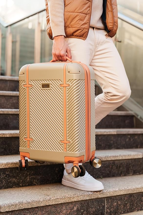 Dockers Spectra Hardside Expandable 8-Wheel Spinner Travel Checked Luggage, 24-Inch, India Ink
