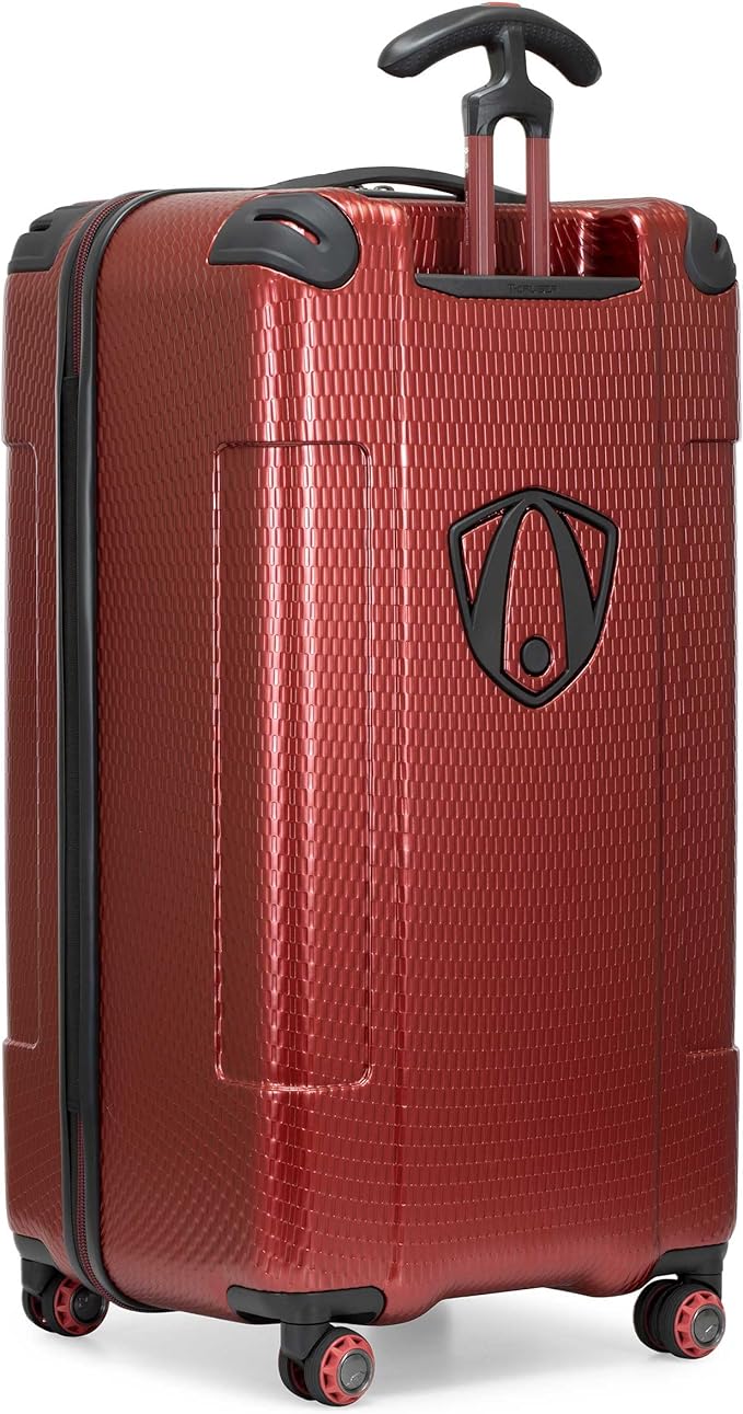 Traveler's Choice Maxporter II Polycarbonate Hardside Trunk with Spinner Wheels, Red, 31-Inch Trunk