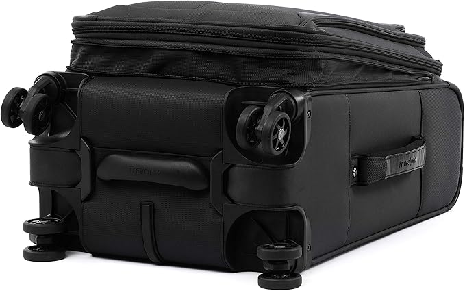 Travelpro Tourlite Softside 2-Piece Set, Expandable Luggage, 4 Spinner Wheels, Lightweight Suitcase, 21" Carry-On, 25" Checked Medium, Black