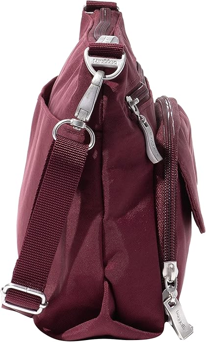 Baggallini Original Everyday 11x7.5 Crossbody Bags Rfid Protected Lightweight Nylon Zippered Travel Purse
