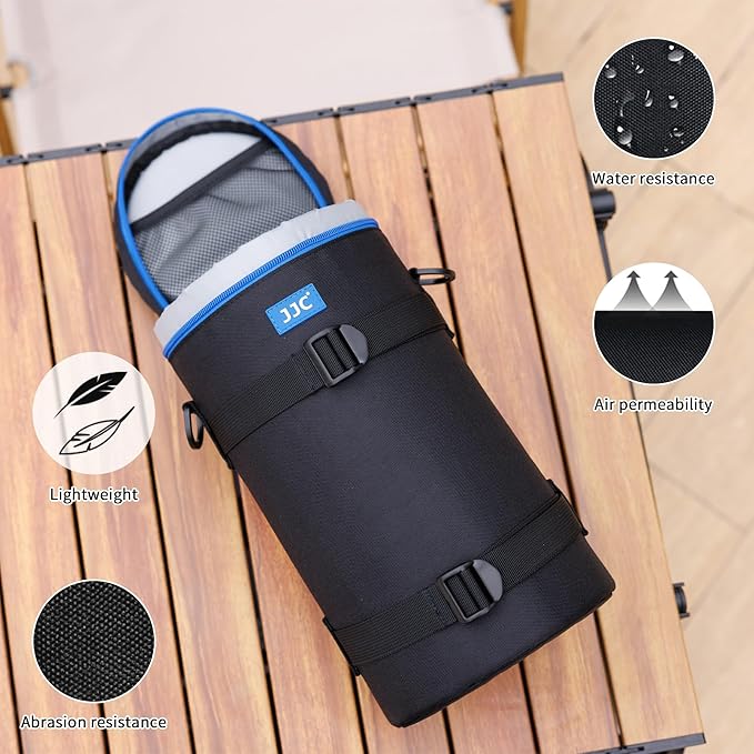 JJC Deluxe Large Camera Lens Carrying Case Bag for Sigma 150-600mm f/5-6.3 DG OS HSM | C, Tamron SP 150-600mm f/5-6.3 Di VC USD G2, RF 800mm f/11 IS STM, JBL Xtreme and lenses below 4.9 x 11.4''