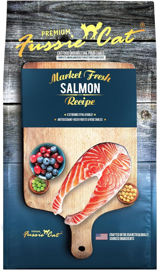Fussie Cat Market Fresh Salmon Meal Formula Grain-Free Dry Cat Food 2 Lb