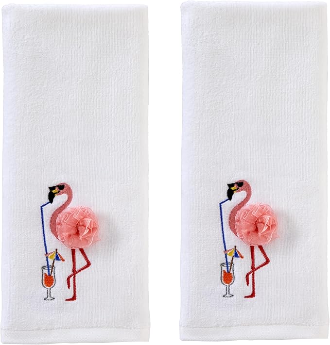 SKL Home Cool Flamingo Hand Towel Set