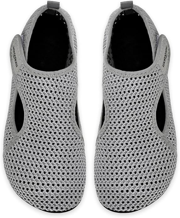 WateLves Water Shoes for Women Men Swim Beach Aqua Socks House Slippers Quick Dry Barefoot Travel Shoes with Adjustable Magic Tape for Pool Diving Boating Yoga