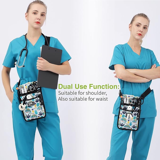 Nurse Fanny Pack for Work,Kit Practical Waist Bag for Nurses,Fanny Pack for Basics,Nurse Utility Belt Organizer Bag (M-Color24XY)