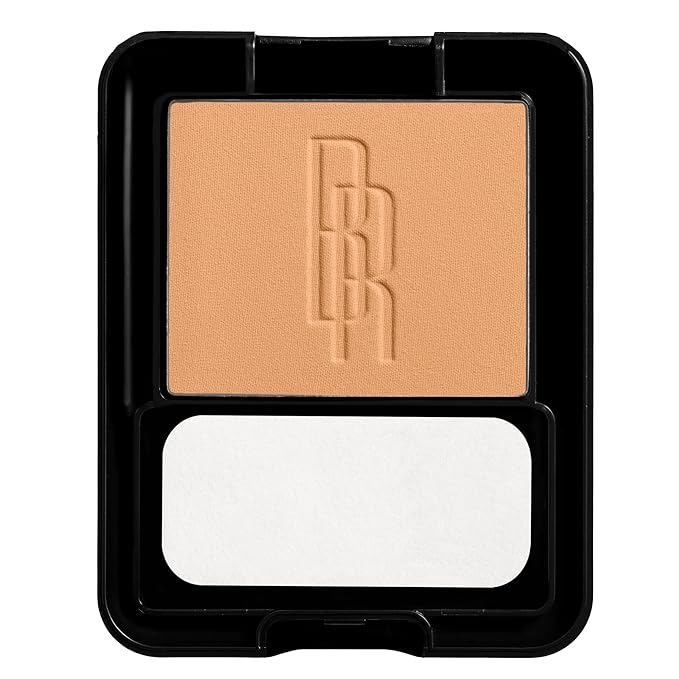 Black Radiance Pressed Powder, Pigment-Rich Matte Finish for Light Skin Tones, Oil-Absorbing Compact with Mirror & Sponge - Biscotti