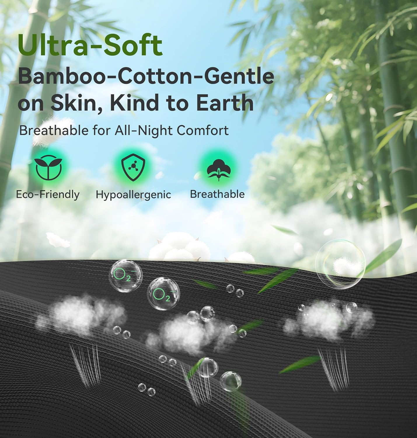 LC-dolida Bamboo Cotton Weighted Bluetooth Sleep Masks, 3D Weighted Sleep Masks with Bluetooth 5.4 Headphones, Total Blackout Bluetooth Sleep Mask for Women Men, Weight Eye Mask for Sleeping, Black