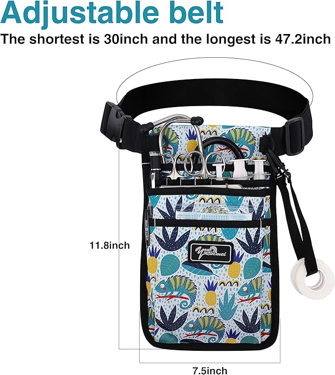 Nurse Fanny Pack for Work,Kit Practical Waist Bag for Nurses,Fanny Pack for Basics,Nurse Utility Belt Organizer Bag (M-Color24XY)
