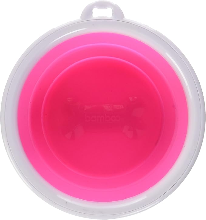 Bamboo Bamboo Silicone Pop-Up Travel Bowl, 1-Cup, Colors Vary