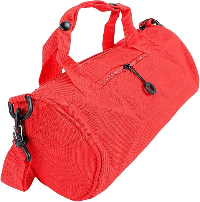 Greensen Compact Travel Bag, Oxford Fabric Gym Bag with Organized Storage, Lightweight and Versatile for Weekend Getaways and Daily Use (Red)